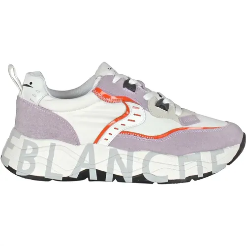 Technical Fabric and Suede Sneakers , female, Sizes: 3 UK, 5 UK, 7 UK, 6 UK - Voile blanche - Modalova