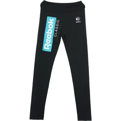 Schwarze Damenleggings , Damen, Größe: M - Reebok - Modalova