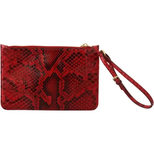 Rote Leder Ayers Clutch Handtasche - Dolce & Gabbana - Modalova