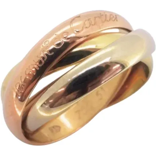 Pre-owned Rose Gold rings , female, Sizes: ONE SIZE - Cartier Vintage - Modalova