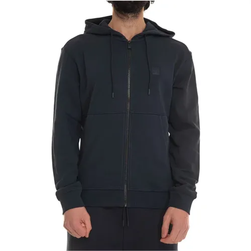 Zetalky Zip Hoodie Sweatshirt , male, Sizes: 6XL, 3XL, 5XL, XS, 2XL, M, XL, S, 4XL - Boss - Modalova