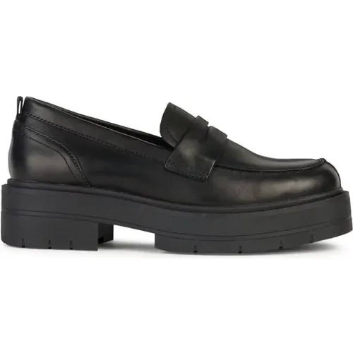 Schwarze Spherica EC7 Loafers , Damen, Größe: 40 EU - Geox - Modalova