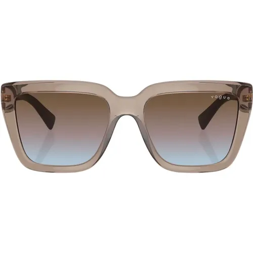 Transparent Sunglasses with Crystal Logo , female, Sizes: 55 MM - Vogue - Modalova