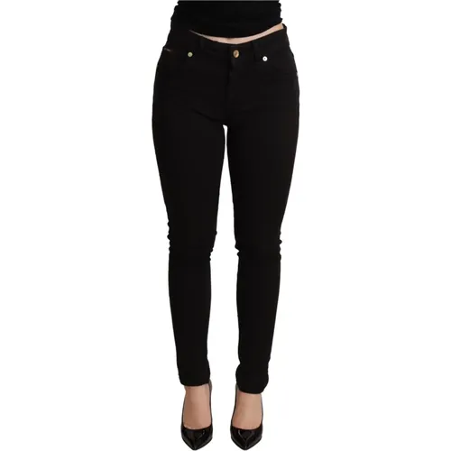 Schwarze Skinny Denim Hose aus Stretch-Baumwolle , Damen, Größe: XS - Dolce & Gabbana - Modalova
