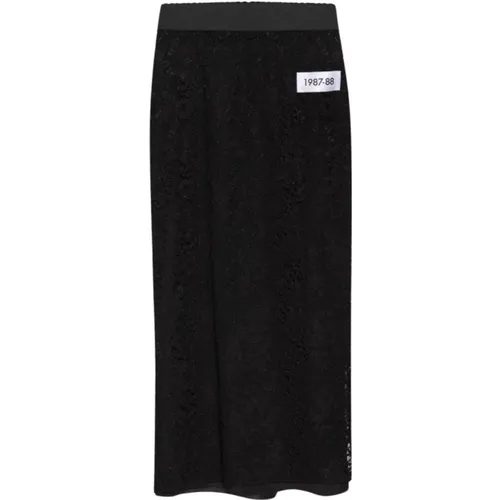 Floral Tulle Pencil Skirt , female, Sizes: XS, M - Dolce & Gabbana - Modalova
