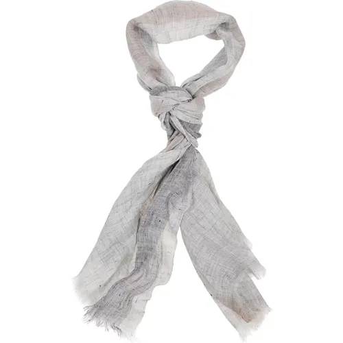 Handcrafted Linen Scarf , female, Sizes: ONE SIZE - Eleventy - Modalova