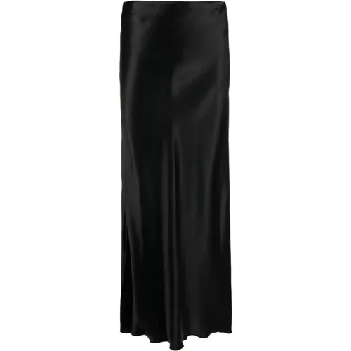 Viscose satin chic skirt , female, Sizes: M, L - Forte Forte - Modalova
