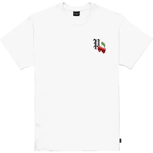 Cherry T-Shirt with Serigraph Print , male, Sizes: XL, M, L, S - Propaganda - Modalova