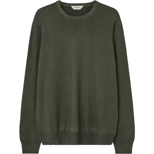 Merinowolle Grüner Pullover , Herren, Größe: XL - Gran Sasso - Modalova