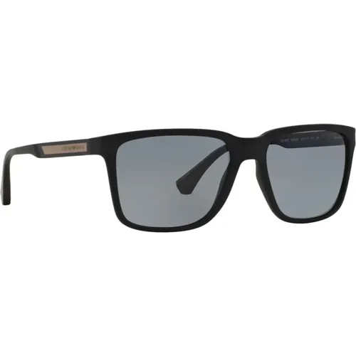 EA 4047 506381 56 Polarized Sunglasses , male, Sizes: 56 MM - Emporio Armani - Modalova