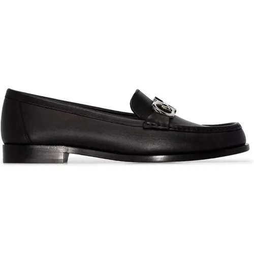 Elegante Schwarze Loafers , Damen, Größe: 35 EU - Salvatore Ferragamo - Modalova