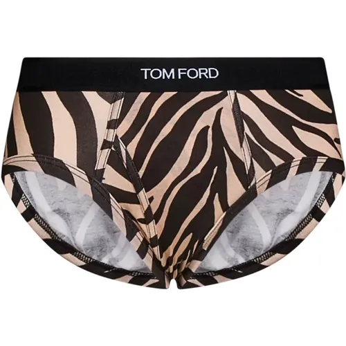 Stylish Zebra Pattern Underwear , male, Sizes: 2XL - Tom Ford - Modalova