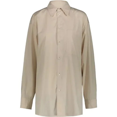 Light Cream Long Shirt , female, Sizes: M - Lemaire - Modalova