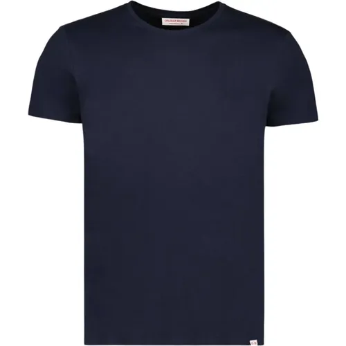 Luxus Baumwoll Seiden T-shirt , Herren, Größe: L - Orlebar Brown - Modalova
