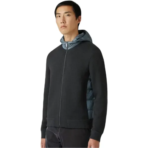 Zip-up Hooded Sweatshirt with Nylon Inserts , male, Sizes: 2XL - RRD - Modalova