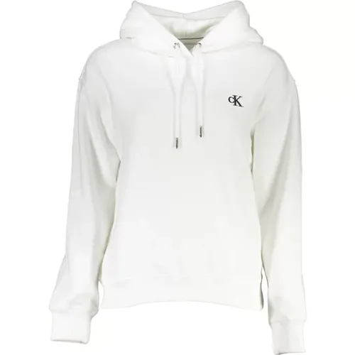 Hoodie with Embroidered Logo , female, Sizes: XL, 2XS, L - Calvin Klein - Modalova