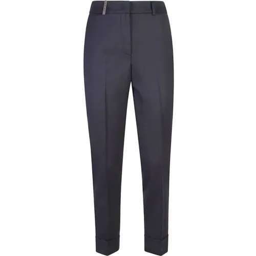 Blaue Hose für Frauen , Damen, Größe: XS - PESERICO - Modalova