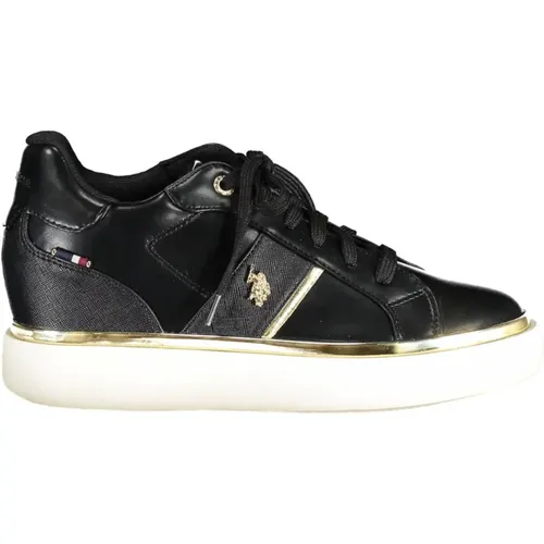 Schwarze Sneaker mit Logo-Detail - U.S. Polo Assn. - Modalova