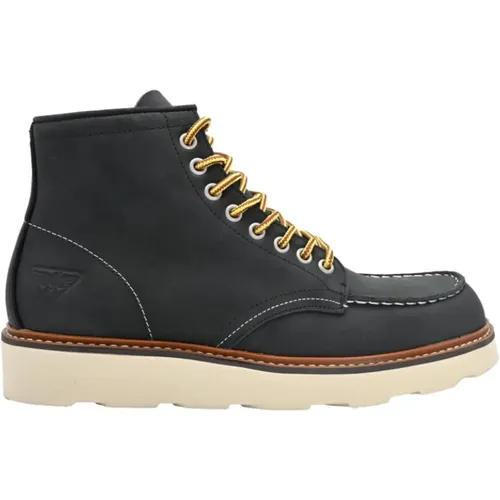 Leather Mid Man Boots , male, Sizes: 11 UK, 8 UK, 10 UK, 7 UK, 9 UK - Docksteps - Modalova