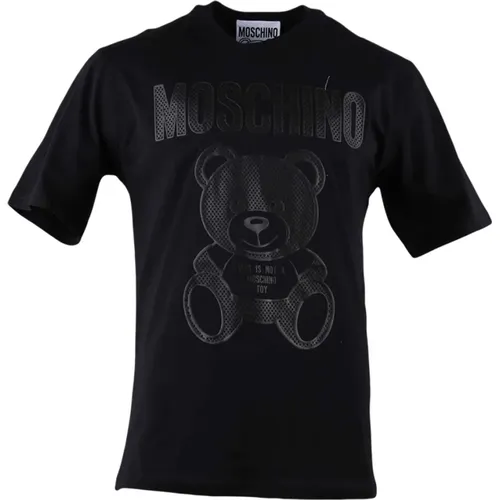 Kurzarm Casual T-Shirt , Herren, Größe: L - Moschino - Modalova