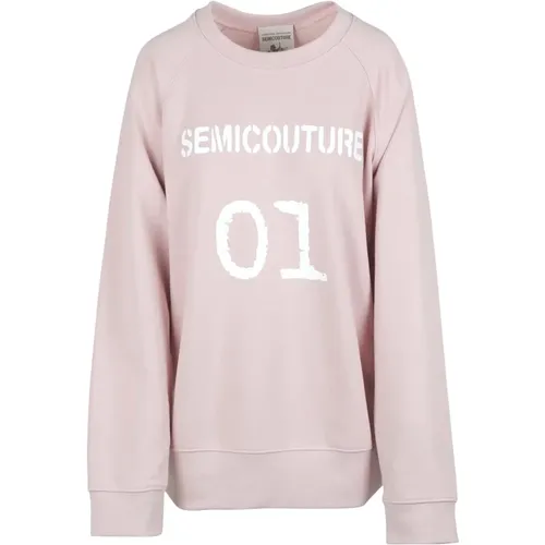 Y4Sp10 Sweatshirt , Damen, Größe: S - Semicouture - Modalova