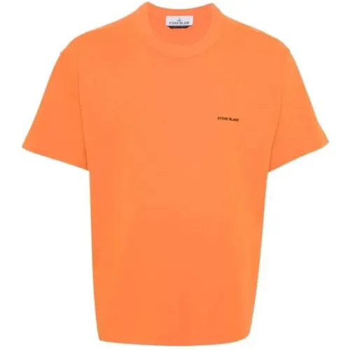 Verbundenes T-Shirt in , Herren, Größe: L - Stone Island - Modalova