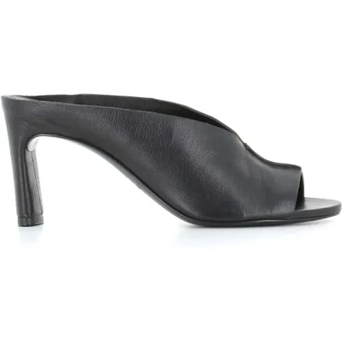 Leather Sandals with V-Cut , female, Sizes: 7 UK - DEL Carlo - Modalova