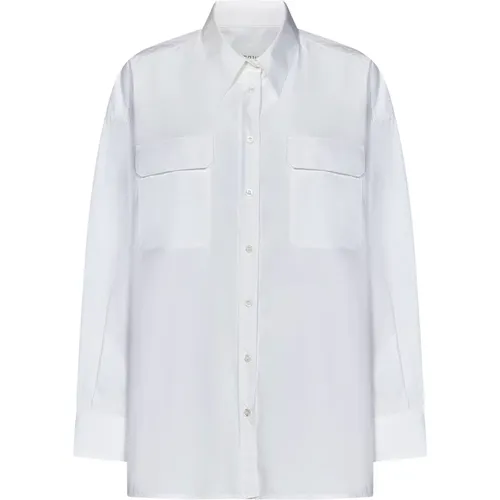 Weiße Bluse mit Knopfleiste , Damen, Größe: XS - Armarium - Modalova