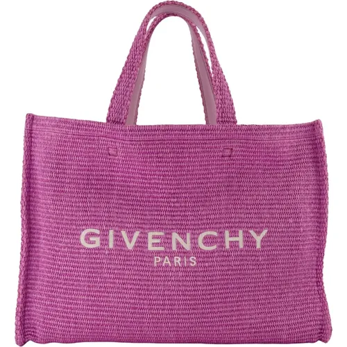 G-Tote Raffia Shopper Bag , female, Sizes: ONE SIZE - Givenchy - Modalova