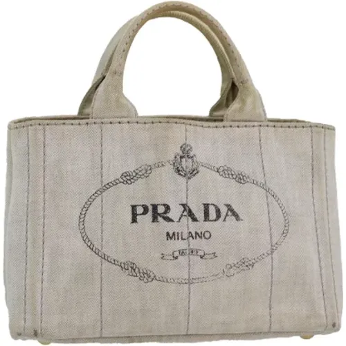 Pre-owned Canvas handbags , female, Sizes: ONE SIZE - Prada Vintage - Modalova