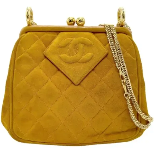 Pre-owned Suede chanel-bags , female, Sizes: ONE SIZE - Chanel Vintage - Modalova