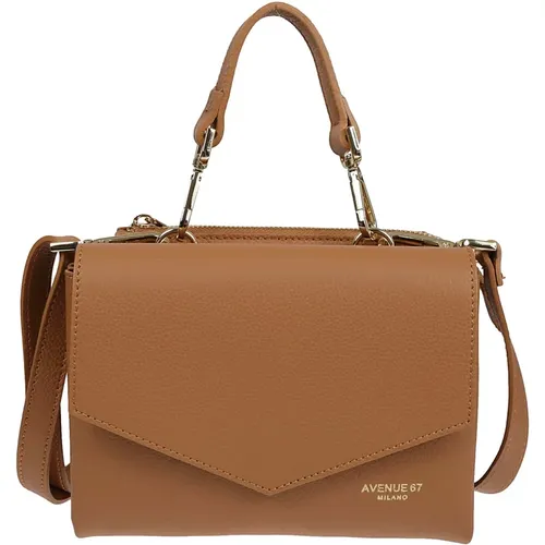 Kamel Leder Tasche Made in Italy - AVENUE 67 - Modalova