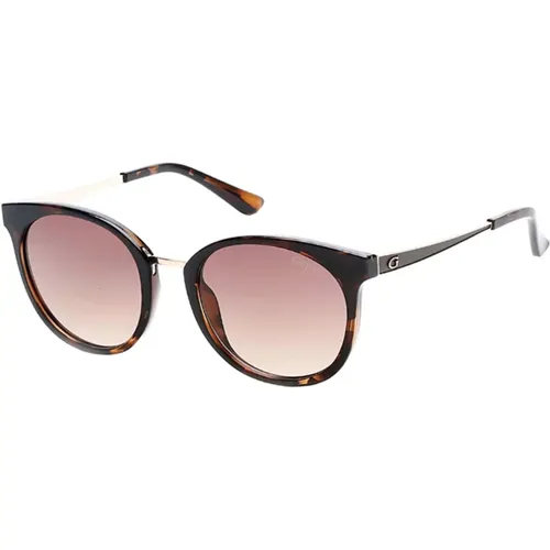 Stylish Sunglasses in Havana/ Shaded , female, Sizes: 52 MM - Guess - Modalova