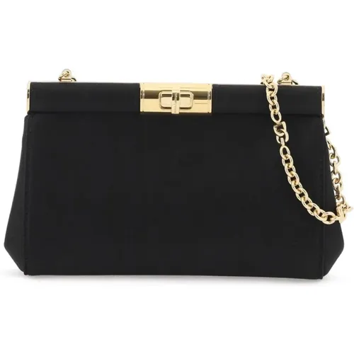 Seidensatin Twist Lock Clutch - Dolce & Gabbana - Modalova