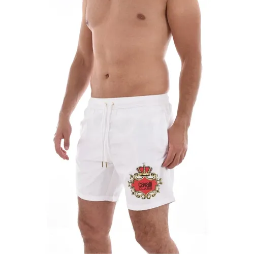 Logo Print Badehose - Klassisch , Herren, Größe: XL - Cavalli Class - Modalova