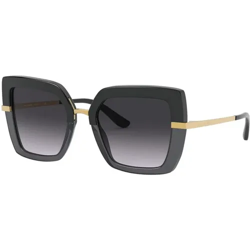 Square Multicolor Sunglasses Dg4373 , female, Sizes: 52 MM - Dolce & Gabbana - Modalova
