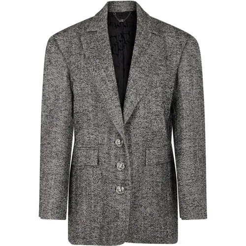 Grey Jackets Herringbone Classic Front Button , female, Sizes: 2XS, S, XS - Paco Rabanne - Modalova