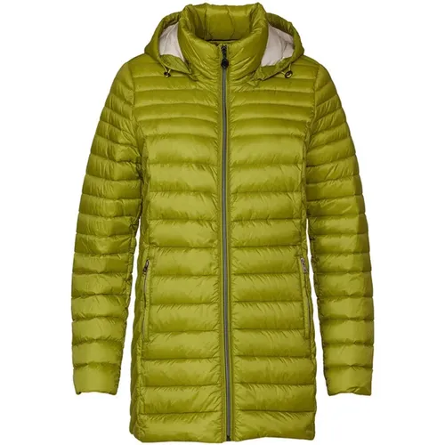 Leichte Daunenjacke Lime/Sand , Damen, Größe: 3XL - Danwear - Modalova