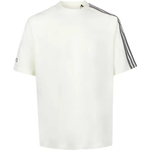 Closure Jersey T-Shirt mit 3-Stripes Logo , Herren, Größe: L - Y-3 - Modalova