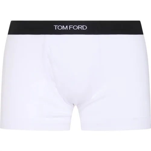 Weiße Baumwollmischung Boxershorts , Herren, Größe: XL - Tom Ford - Modalova