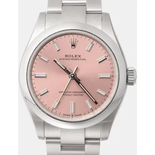 Pre-owned Stainless Steel watches , female, Sizes: ONE SIZE - Rolex Vintage - Modalova