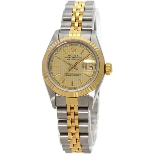 Pre-owned Stainless Steel watches , female, Sizes: ONE SIZE - Rolex Vintage - Modalova