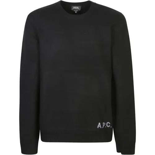 Schwarzer Sweatshirt Aw24 Herrenmode , Herren, Größe: L - A.P.C. - Modalova