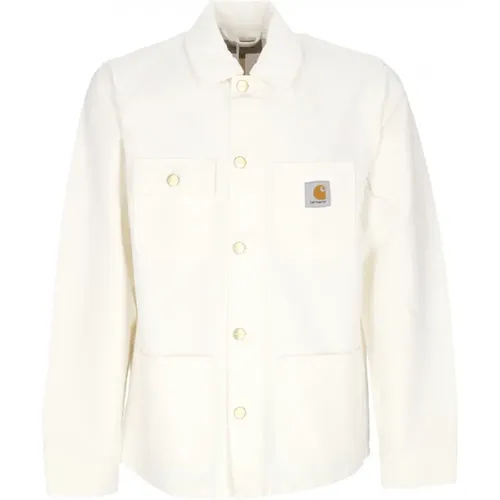 Michigan Coat Wax Rinsed Streetwear Jacke , Herren, Größe: L - Carhartt WIP - Modalova