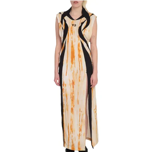 Rostfarbenes Kleid , Damen, Größe: S - Y-3 - Modalova