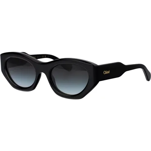 Stylische Sonnenbrille CH0220S,Cat Eye Sonnenbrille mit Bio Nylon Gläsern - Chloé - Modalova