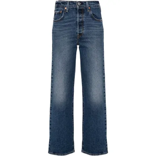 Levi's , Ribcage Straight Jeans in Denim , female, Sizes: W28 - Levis - Modalova