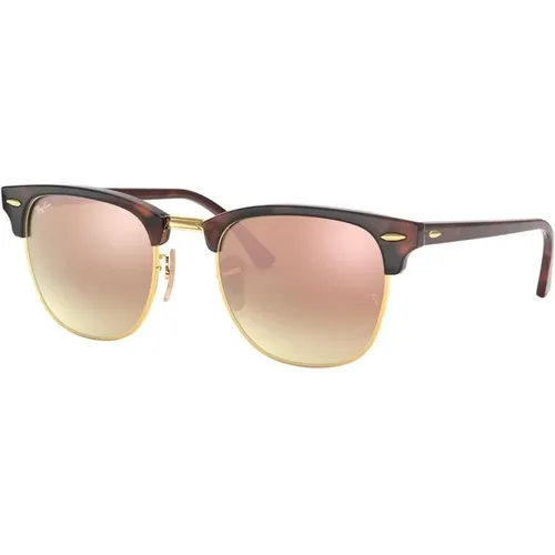 Clubmaster 3016 Sonnenbrille in Havana Rot - Ray-Ban - Modalova