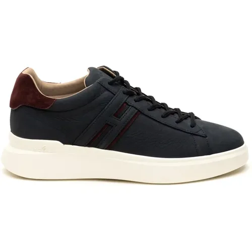 Blaue Sneakers H Slash Stil , Herren, Größe: 40 1/2 EU - Hogan - Modalova