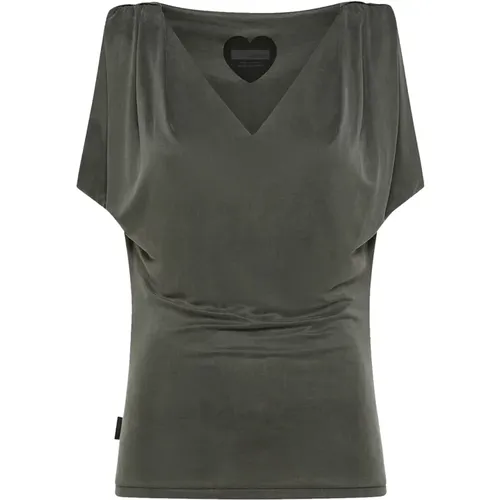 MM V-Neck T-Shirt , female, Sizes: M - RRD - Modalova